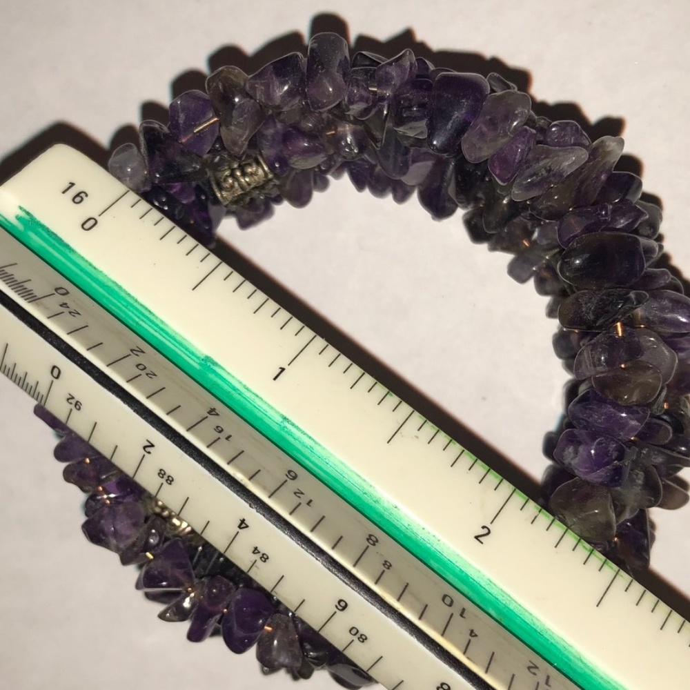 Amethyst Cuff Bangle - Picture 2 of 5